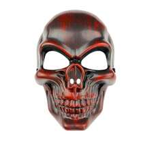 Máscara de calavera, adecuada para fiestas y uso diario - Rojo - Ver 13