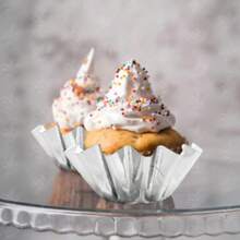 Cupcake Liners, Silver Baking Utensils, 50 Pieces - View 3