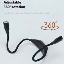 1pc LED Neck Reading Light - Portable Learning Reading Light - Battery Operated, With 3 Brightness Settings And 360° Flexible Neck, Perfect For Reading, Running And Knitting. Requires 2 AAA Batteries (Not Included). - Multicolor - View 11
