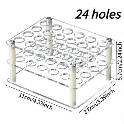 Hộp đựng bút acrylic, nhiều kích cỡ lỗ, ngăn chứa dung tích lớn, giá đựng trong suốt, giúp sắp xếp bàn làm việc, dùng để đựng cọ vẽ, bút chì và cọ trang điểm. Đồ dùng văn phòng tại nhà. Quà tặng phù hợp cho các ngày lễ toàn cầu (394 món).