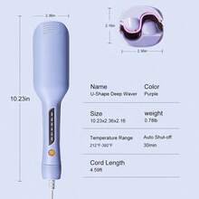 Curling Iron Anti-Scalding Negative Ion Curling Iron, French Deep V Egg Roll, Fast Heating And Long-Lasting Shaping, Great Gift For Girlfriend And Mom, Suitable For  Valentine's Day Gifts - Xem 10