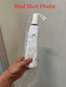 MIFFY 1把米菲兔印花透明折叠伞，可爱便携，适合学生、通勤、摄影，也是生日、情人节、返校季的绝佳礼物 - 彩色 - 查看 5