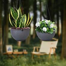 2pcs Double-Layer Hanging Baskets With Drainage Grooves, Honeycomb Pattern Design, 7 Color Options Available. Includes Plastic Flower Pot Hooks For Easy Installation. Suitable For Indoor And Outdoor Use. Made Of Durable Plastic Material, An Ideal Gift. - Flowerpot - View 6