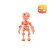 3D Printed Movable Joint Mini Skeleton Doll (Random Color), Full Color Collection, Dark Doll, Halloween Stress Relief Decor, Multi-Color Options, Creative Gift, Fully Articulated For Endless Posing Fun, Suitable For Birthday Gifts - Multicolor - View 10