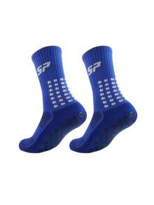 2 Pairs Football/Basketball Compression Socks, Moisture-Wicking Breathable Soft Comfortable Non-Slip, Suitable For All Seasons, Great For Sports And Football Fans - Multicolor - View 5