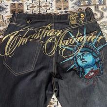 2026 Vintage Statue Of Liberty Diamonds Jeans Casual Denim Pants High Waist Straight Wide Leg Jeans Harajuku Y2k 2000s Women Clothing Summer Outfits For Women Summer Clothes Vacation Outfits Women Spring Outfits For Women Leggings Business Casual Woman - 2 - Xem 4