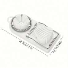 1/2 chiếc dụng cụ cắt trứng đa năng, dụng cụ cắt trứng 2 trong 1 bằng thép không gỉ, dụng cụ cắt trứng hai đầu, dụng cụ chia/cắt/xắt nhỏ trứng 2 trong 1, dụng cụ nhà bếp - Nhiều màu - Xem 3