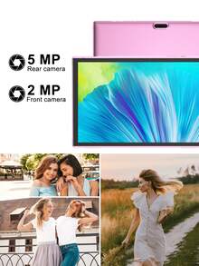 Coopers 10.1英寸安卓平板电脑（带保护套），RK3562四核处理器，8GB（3+5）内存，32GB存储，10.1英寸平板电脑，FHD IPS触摸屏，2MP前置摄像头，5MP后置摄像头，Type-C接口，平板电脑重力感应器，6000mAh大容量电池（不含充电器） - 淺粉色 - 查看 8
