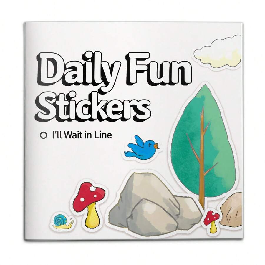 Children's Sticker Activity Toy Book, Daily Fun Reusable Sticker Scene Matching And Pattern Recognition Workbook, Observation And Cognitive Learning Toy - Multicolor - View 1
