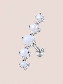 CIZME Brincos de cartilagem 16G para mulheres, joias para piercing na hélice, aço inoxidável cirúrgico 316L, conjunto de brincos de argola prateados para cartilagem, piercing na hélice, brincos para daith, tragus e concha, brinco único para uso diário, férias na praia, presente glamoroso, festival de música, litoral, Halloween, Natal, Dia das Mães, Dia dos Namorados, Coachella, férias de verão - Prata - Ver 13