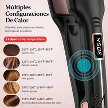 Plancha De Cabello Profesional 450f 2en1 Alaciadora C/ Lcd - Tipo de Enchufe A USA (110-127V) - Ver 9