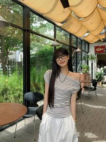 Women Tops - Black and White - View 10