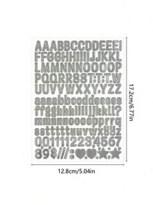 10/5張/1張 自黏式乙烯基字母數字貼紙，適用於信箱、居家裝飾、標牌、門，亮片字母貼紙，拼貼簿、杯子、信箱手工藝、禮物裝飾、個性化字母姓名標籤標牌貼紙、水杯貼紙 - 彩色 - 查看 7