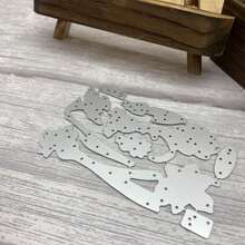 1件套春季花卉金属切割模具，水仙花图案，带“Hello”字样，碳钢压花模板，适用于剪贴簿、卡片制作 - MC752 - 查看 7