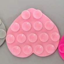 1个【低价提升】多功能硅胶双面胶吸盘手机贴纸心形15吸盘自粘手机支架 - 彩色 - 查看 12