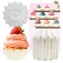 Cupcake Liners, Baking Utensils, Matte White, 50 Pieces - View 1