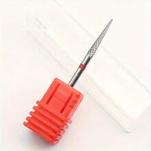 3/32英寸钨钢钉钻头，硬质合金钉子清洁钻头，用于去除老茧和死皮，双向旋转 - 紅色 - 查看 3