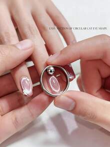 Dụng cụ vẽ móng mắt mèo rỗng 3 giây: Vòng nam châm mạnh, phù hợp cho người mới bắt đầu, dễ dàng tạo kiểu móng mắt mèo lỗ đen. - Nhiều màu - Xem 2