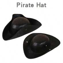 Unisex Brown Sailor Pirate Hat Triangular Cap Fashion Captain Hat Performance Costume Fun Hat Masquerade Cosplay Prop Pirate Hat Pirate Bandana Pirate Eye Patch Performance Prop Holiday Costume Prop - Pirate Hat - View 16