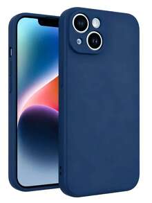 【極簡 Ins 風格】皇家藍液態矽膠親膚手機殼，日常通勤必備，適用於 Apple 17Air/17Pro/17Pro Max | 雲朵般柔軟觸感 + 360° 防震，適合健身房與戶外使用 | 兼容 Apple 16/15/14/13/Pro Max 及全系列 | 防滑防指紋 | 柔觸磨砂質感，節日禮物、生日禮物 - 寶藍色 - 查看 7