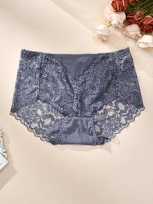 3pcs Plus Size Lace Sexy Briefs Women Underwear - Multicolor - View 8
