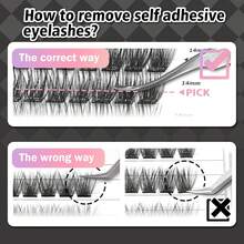 [Lowest Price In 30 Days]Self Adhesive Eyelashes, 120 Pcs Self Adhesive Eyelash Clusters, No Glue Needed, 2-Strip Tape - Longer Lasting, No Sticky Pre Glued Eyelashes (Volume-Mixed) - 第一步:按下音量鍵 - 查看 6