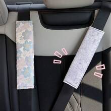 2pcs Car Shoulder Pads, Neck Protection Covers, Elegant New Chinese Style Shoulder Strap - A - View 2