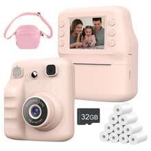 Kids Instant Print Camera, 16x Zoom 1080P HD Video Selfie Digital Camera, Portable Toy With 1 Roll Of Printing Paper, Selfie Digital Camera With Printing Paper, Suitable For Kids Outdoor Activities - Kids Instant Print Camera - Multicolor - View 14