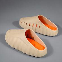 MIND001 Men's Breathable Closed Toe Slippers For Home & Gym,MIND001 Men's Sport Slides Casual Indoor House Slippers - 米桔 - 查看 7