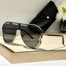 Pedido de Exportación: Gafas de Sol Retro de Marco para Hombres y Mujeres, Gafas de Sol Cuadradas con Protección, Recomendación de Moda. - Verde degradado (con recuadro) - Ver 6