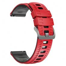 Dây đeo đồng hồ thể thao silicon hai màu 22mm tương thích với Forerunner 570 265 255 Venu 3 4, Vivoactive 4, Galaxy Watch3 45mm/Gear S3, Huami BALANCE 2/BIP 6 5, Watch GT 6 5 4 Runner 2, dây đeo thay thế chống nước và mồ hôi ngoài trời dành cho nam và nữ - Không khuôn - Xem 16
