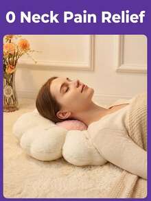 Christmas Decorative Pillows, Adorable Daisy Flower Cushions, Soft Faux Rabbit Fur Pillows For Sofas, Bedrooms, And Living Rooms,Perfect For Christmas And New Year Home Decor,A Wonderful Christmas Gift For Family And Friends - Lõi bột màu trắng - Xem 6