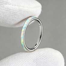 Khuyên mũi ngọc trai 16G - Khuyên tai ngọc trai - Khuyên mũi G23 cho nam và nữ, khuyên sụn tai, khuyên vành tai, khuyên dái tai, khuyên vành tai, hộp trưng bày trang sức xỏ khuyên - trắng - Xem 1