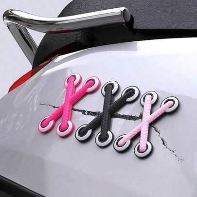 3D Car Lace Sticker, Sewing Pattern Sticker, 3D Car Sticker, Suitable For Car Bumper, Luggage, Door, Window, Laptop, Truck, RV, Boat, Personalized Paper