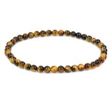 1pc Natural Agate Beaded Bracelet, 4mm Round Gemstone Elastic Cord Bracelet, Minimalist Amethyst Bracelet - Butterfly - View 14