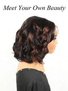 Ombre Highlight Bob Wig Human Hair Loose Body Wave Bob Wig Lace Closure Loose Wavy 4*4*1 Highlight Lace Frontal Bob Wig Human Hair 180% Density Pre Plucked Ombre Short Bob Wigs For Women(8-16inch) - S1/30 - View 4