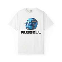 Camiseta de carreras F1 de George Russell |   Diseño de Deportes de Motor de Fórmula 1 - Negro - Ver 5