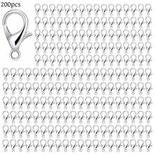 200/20 chiếc móc càng cua, móc càng cua hợp kim nhỏ, thích hợp để tự làm móc khóa, vòng tay, dây chuyền, dây đeo, túi xách, phụ kiện trang sức DIY. - kẹp tôm hùm - Xem 7