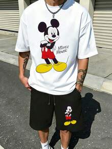 Disney "Classic Mickey Mouse With Signature" 2-Piece Outfit - White - View 1