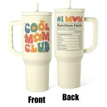 Stainless Steel 40oz Tumbler With Handle & Straw, Reusable Large Capacity  Cup, Hot Cold Insulation, Office Home Spring Mother's Day Gift - 酷媽俱樂部 - 查看 4