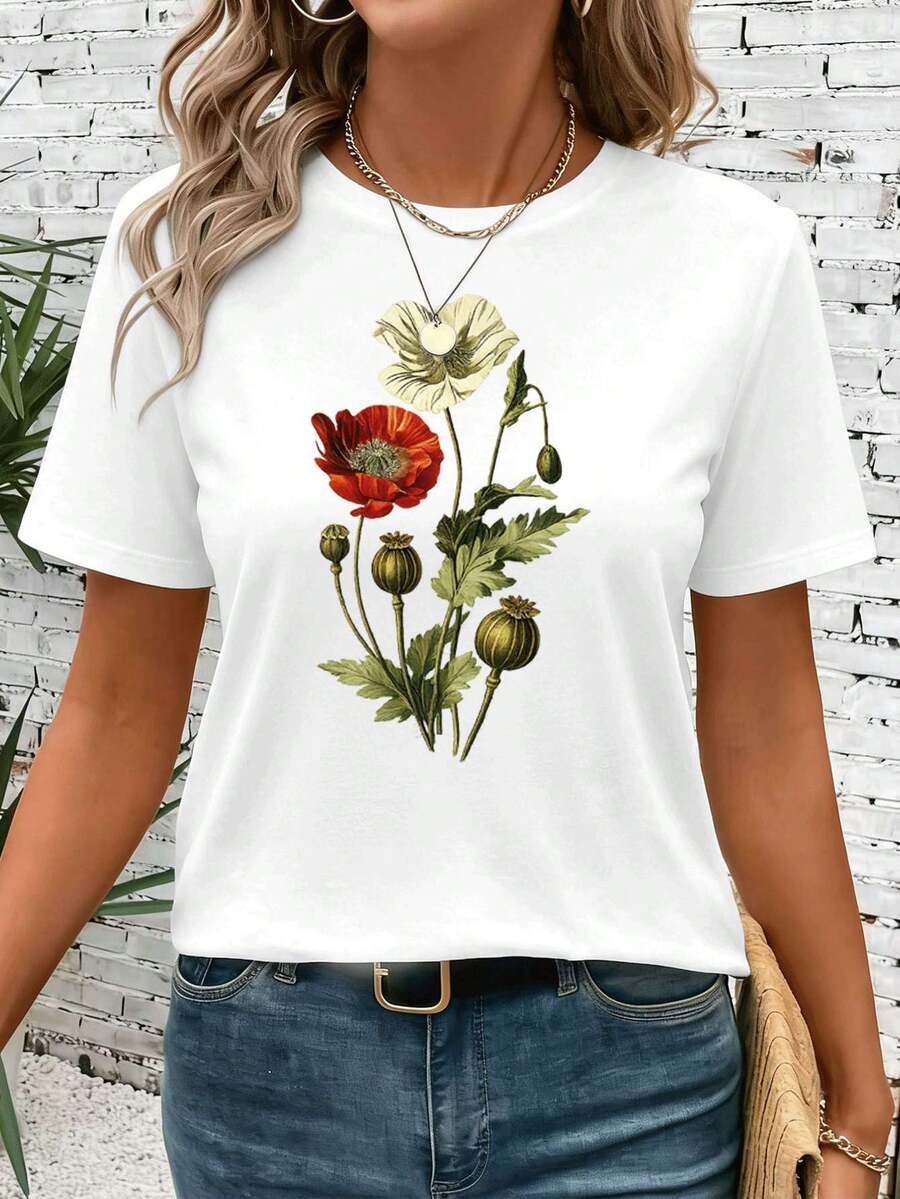 Women T-Shirts - White - View 1