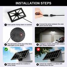 Solar Outdoor Light, Waterproof IP66 Home Decoration Pendant Light With Three Modes And Remote-Controlled Brightness, Dusk-To-Dawn Road Area Light-Suitable For Courtyards, Gardens, Camping, And Wedding Lighting - Outdoor Pendant Light - View 8