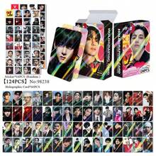 124張照片卡，J-HOPE、JK、RM、V、JIN、JIMIN、JIN、ARIRANG，照片卡，粉絲周邊商品，新專輯與歌曲，偶像周邊朋友生日禮物，1盒124張卡片（60張Lomo卡 + 64張貼紙），名人卡，卡片收藏，精美裝飾，精美小禮物，節日禮物，收藏品 - 彩色 - 查看 9