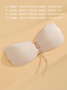 1 miếng, Miếng dán nâng ngực Lala Goddess, Miếng đệm áo ngực không dây vô hình, Áo ngực silicon dành cho nữ, Miếng che núm vú silicon hình cánh thiên thần, Miếng đệm ngực liền khối, Miếng dán nâng ngực silicon dành cho nữ - Nhiều màu - Xem 1