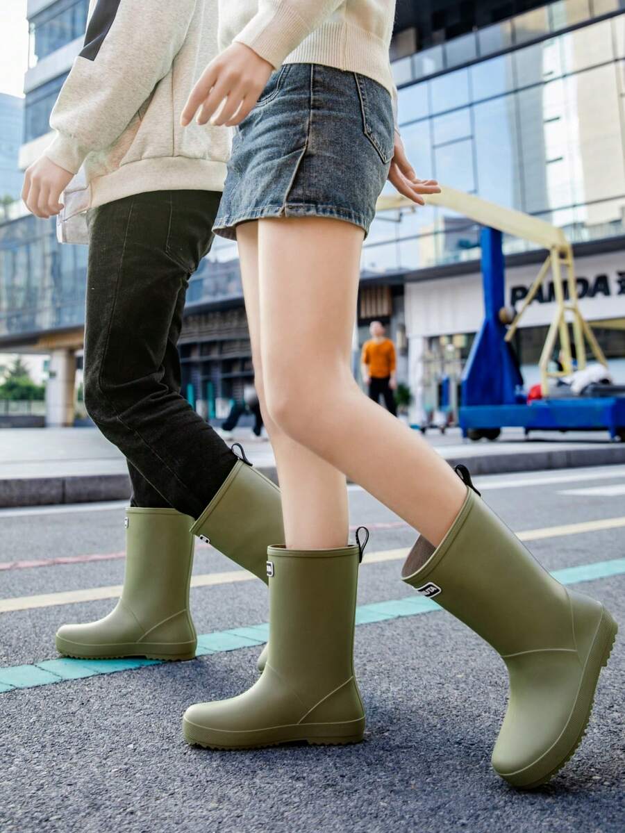 女鞋 女款戶外運動鞋 靴子 女款雨靴 橡膠鞋 水鞋 - 綠色 - 查看 1