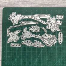 1件套春季花卉金属切割模具，水仙花图案，带“Hello”字样，碳钢压花模板，适用于剪贴簿、卡片制作 - MC752 - 查看 8