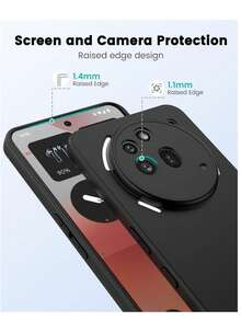 Ốp lưng Nothing Phone Full Series, ốp lưng điện thoại màu đen mờ chuyên dụng, bảo vệ toàn diện bốn mặt, chống bám vân tay, chống mồ hôi, không dầu, nâng cao bảo vệ màn hình và ống kính, chống trầy xước, chống mài mòn, siêu mỏng ôm sát thân máy, tản nhiệt tốt, các đường cắt chính xác và nút bấm nhạy, viền mềm bền không bị ố vàng, không biến dạng, phù hợp cho đi làm và dã ngoại hàng ngày, đa năng, tối giản thanh lịch, dành riêng cho thị trường nước ngoài, ốp lưng chống rơi chuyên dụng, ốp điện thoại, ốp lưng Nothing Phone, ốp điện thoại màu đen mờ. - màu đen - Xem 3