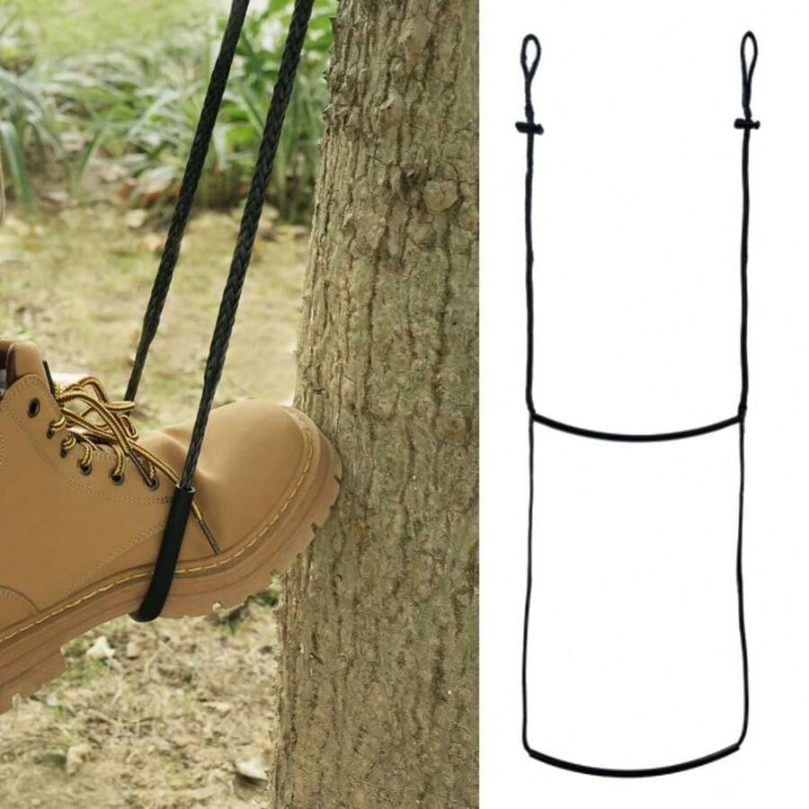 Single Step Aider Climbing Aider For Hunting Single Step Aider Hand For Braided Tree Stand Step Pulling Pine Tightly, Hand Woven - 5mmx1.1m - View 1