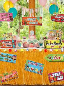 Bộ 10 biển chào mừng chủ đề Hawaii nhiệt đới, biển chỉ dẫn tiệc chủ đề Hawaii, biển giấy tự làm chủ đề Hawaii nhiệt đới, phụ kiện chụp ảnh chủ đề Hawaii nhiệt đới, đồ trang trí tiệc chủ đề Hawaii nhiệt đới, trang trí tiệc bãi biển mùa hè, đồ dùng tiệc hình chim hồng hạc, đồ trang trí mùa hè, đồ trang trí đám cưới, thích hợp cho sinh nhật, tiệc âm nhạc, trang trí Tiki Hawaii, quà tặng tiệc. - Hawaii - Xem 8
