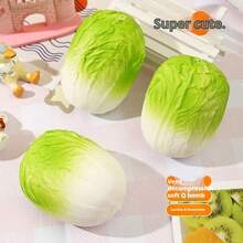 2026 New Cabbage Squeeze Stress Relief Toy, Slow Rebound Squeezing Soft Squishy Toy, Anxiety Relief Toy, Perfect Gift For Christmas, Valentine's Day, Halloween, Birthday - Squishy Toy - 1PC - View 3